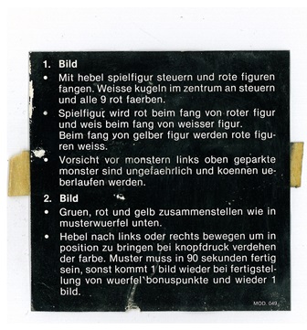 Zaccaria Fitter instruction card scan